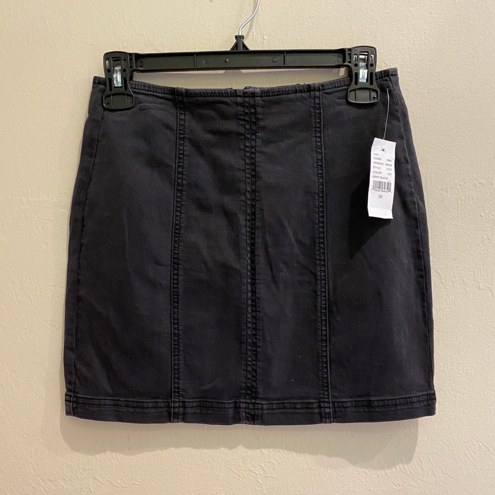 New with Tag Pacsun Faded Black Fitted Mini Skirt